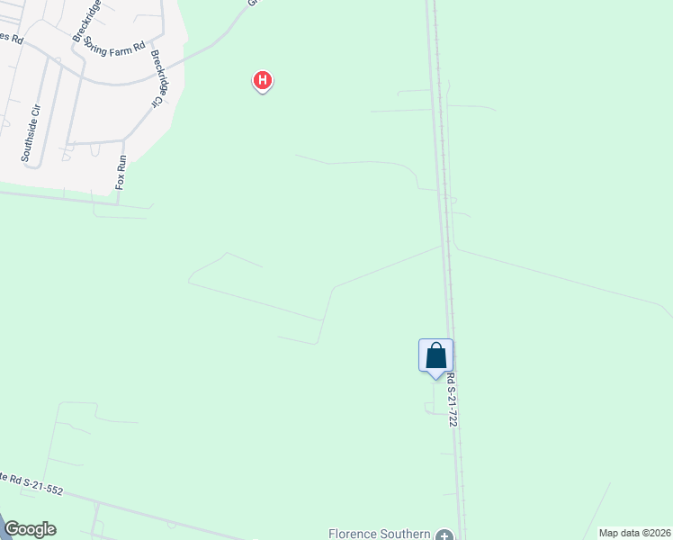 map of restaurants, bars, coffee shops, grocery stores, and more near 643 Silver Leaf Road in Florence