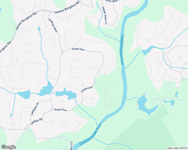 map of restaurants, bars, coffee shops, grocery stores, and more near 96 Grand Avenue in Suwanee