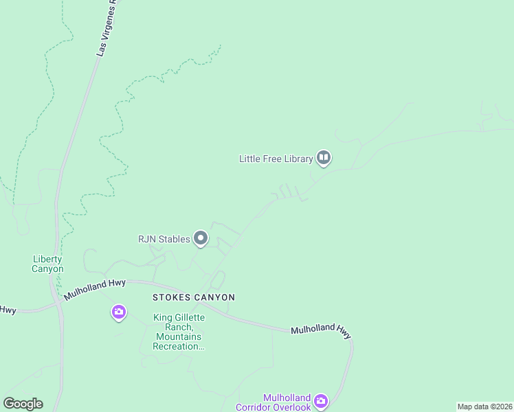 map of restaurants, bars, coffee shops, grocery stores, and more near 2397 Stokes Canyon Road in Calabasas