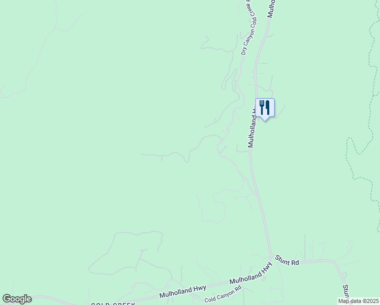 map of restaurants, bars, coffee shops, grocery stores, and more near 24931 Thousand Peaks Road in Calabasas