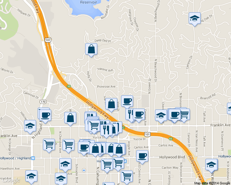 map of restaurants, bars, coffee shops, grocery stores, and more near 2080 Mound Street in Los Angeles