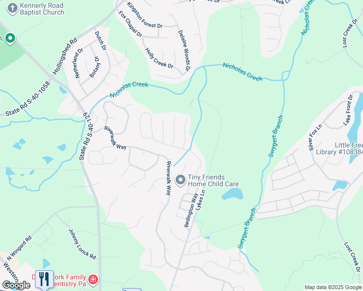 map of restaurants, bars, coffee shops, grocery stores, and more near 200 Caddis Creek Road in Irmo