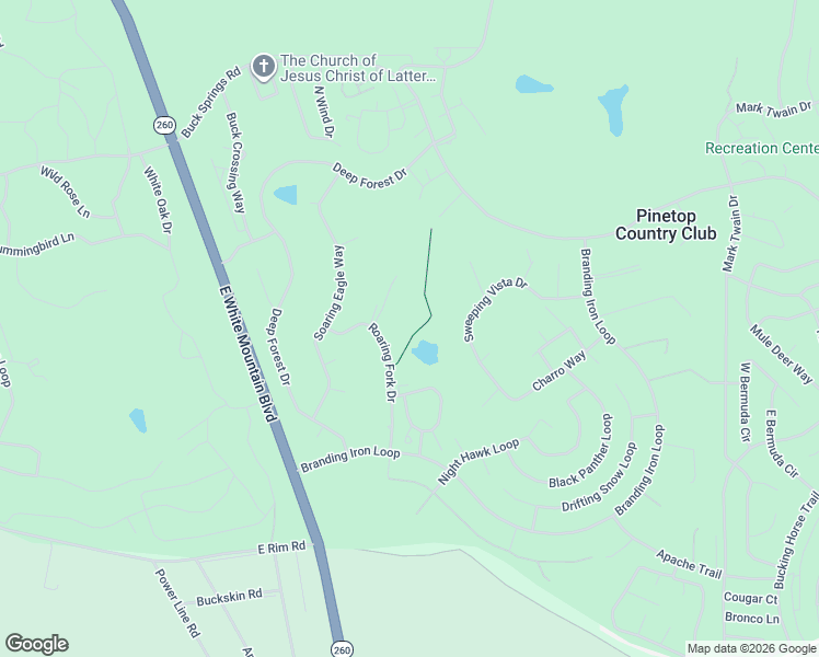 map of restaurants, bars, coffee shops, grocery stores, and more near 4643 Buck Springs Road in Navajo County