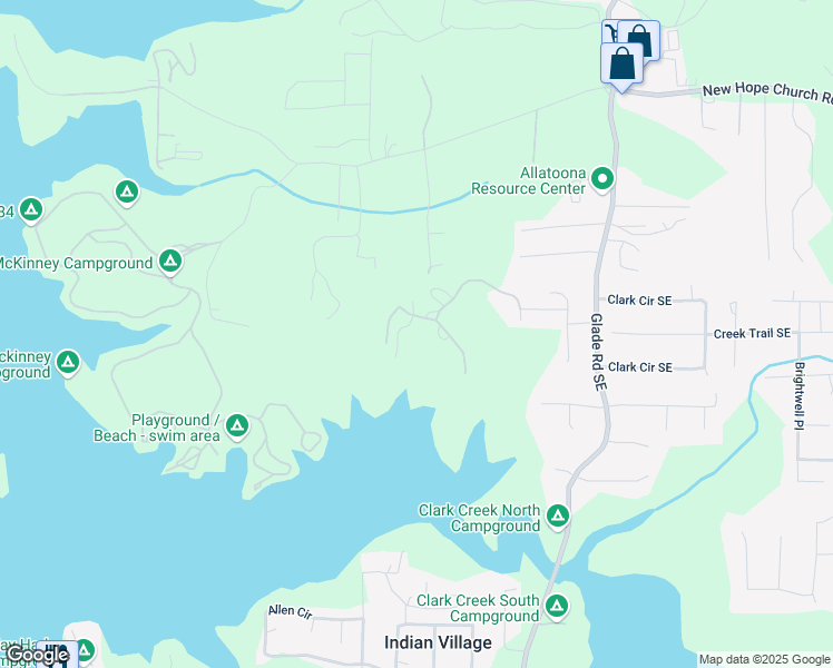 map of restaurants, bars, coffee shops, grocery stores, and more near 8 Colonial Club Drive Southeast in Acworth