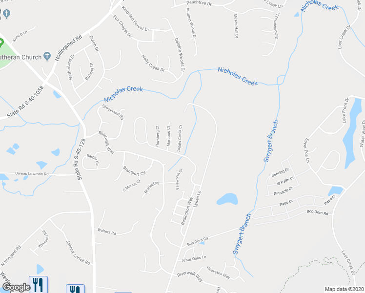 map of restaurants, bars, coffee shops, grocery stores, and more near 6 Caddis Creek Court in Irmo