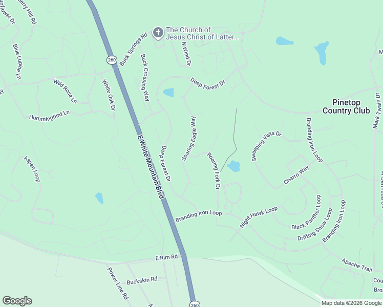 map of restaurants, bars, coffee shops, grocery stores, and more near 3350 Soaring Eagle Way in Navajo County