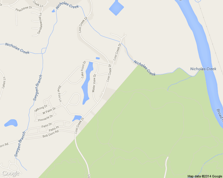map of restaurants, bars, coffee shops, grocery stores, and more near 413 Lost Creek Drive in Columbia