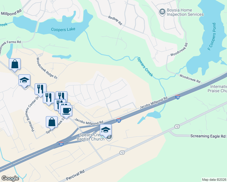 map of restaurants, bars, coffee shops, grocery stores, and more near 919 Tuxford Trail in Elgin