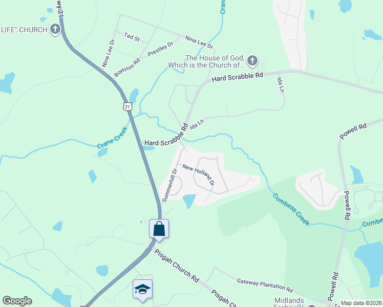 map of restaurants, bars, coffee shops, grocery stores, and more near 40 Durango Avenue in Columbia