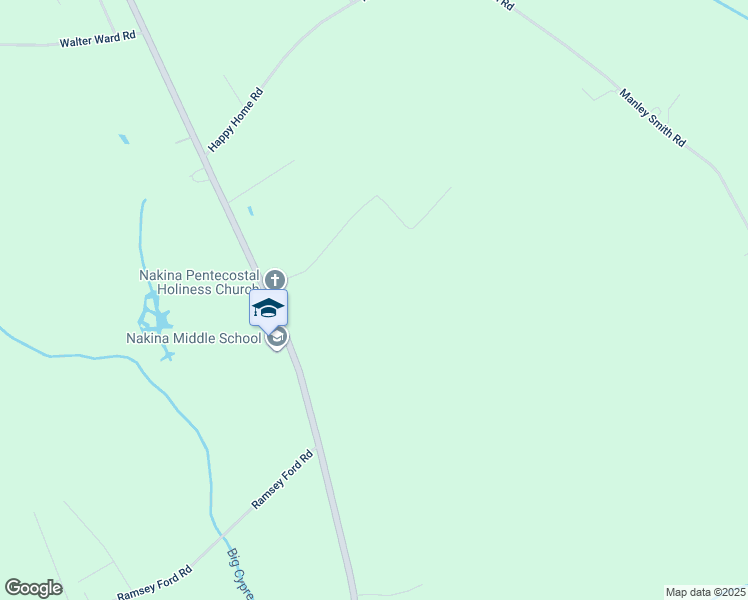 map of restaurants, bars, coffee shops, grocery stores, and more near 17 Rainbow Row in Nakina