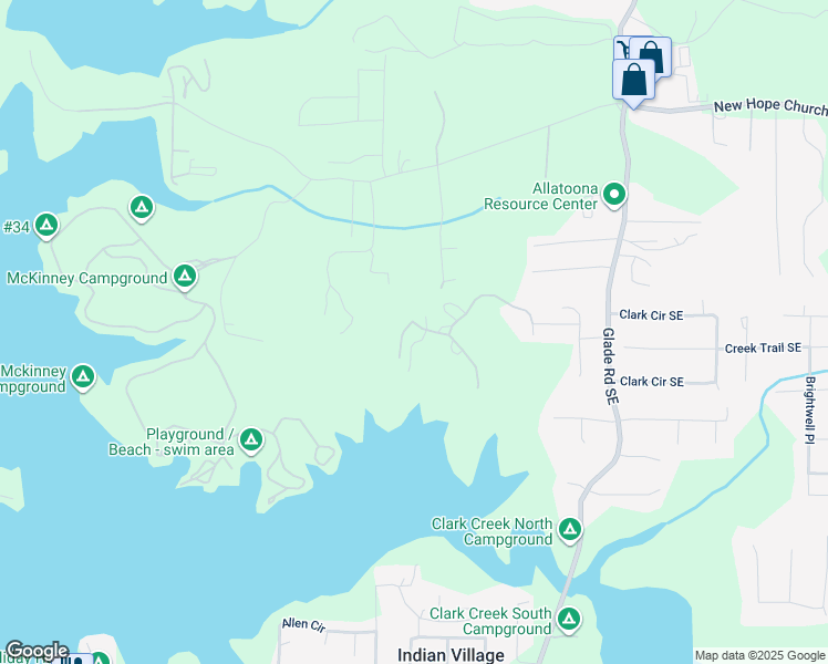 map of restaurants, bars, coffee shops, grocery stores, and more near 7 Colonial Club Drive in Acworth