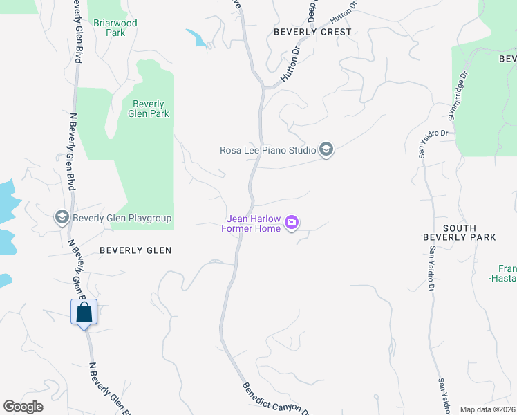 map of restaurants, bars, coffee shops, grocery stores, and more near 9882 Portola Drive in Beverly Hills