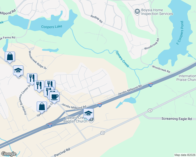 map of restaurants, bars, coffee shops, grocery stores, and more near 925 Tuxford Trail in Elgin