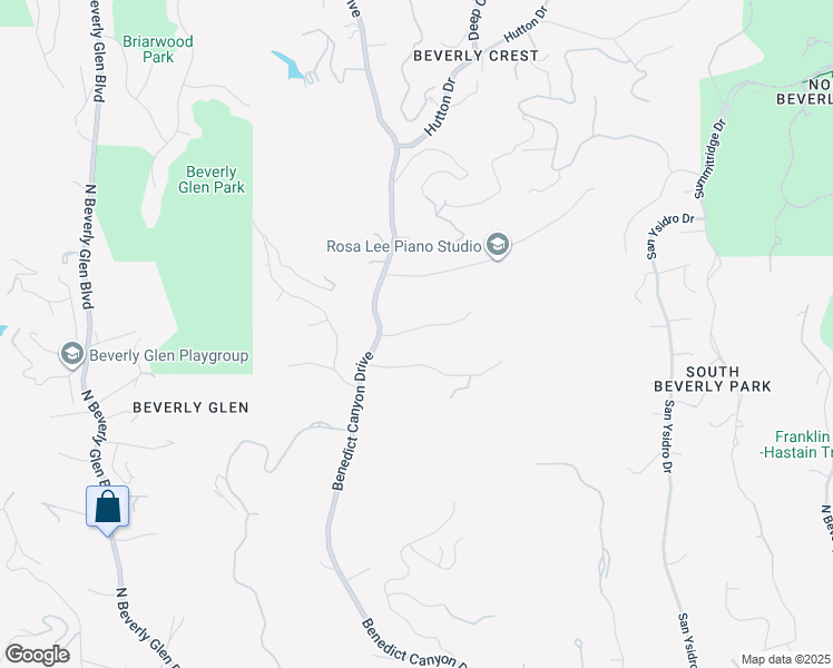 map of restaurants, bars, coffee shops, grocery stores, and more near 9854 Portola Drive in Beverly Hills