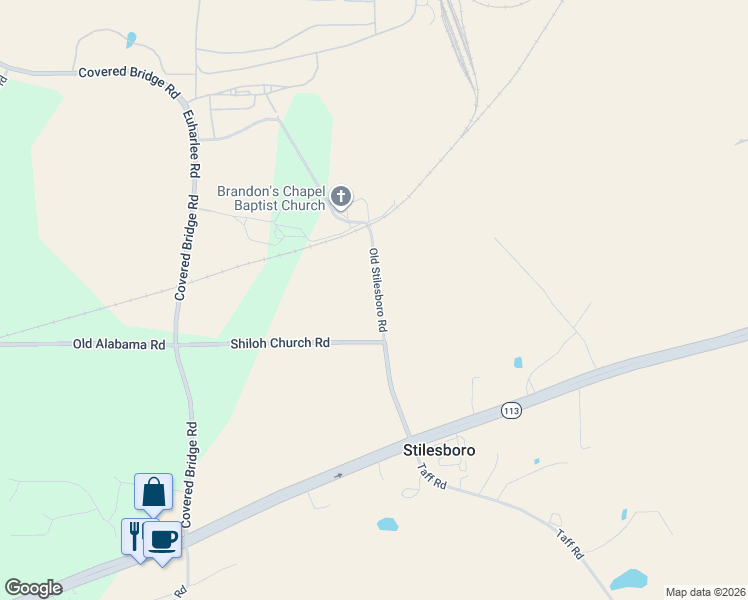 map of restaurants, bars, coffee shops, grocery stores, and more near 79 Old Stilesboro Road Southwest in Cartersville