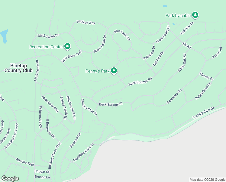 map of restaurants, bars, coffee shops, grocery stores, and more near 6666 Buck Springs Road in Pinetop Country Club