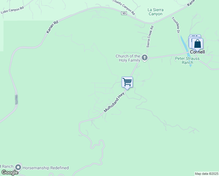 map of restaurants, bars, coffee shops, grocery stores, and more near 30473 Mulholland Highway in Agoura Hills