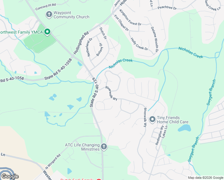 map of restaurants, bars, coffee shops, grocery stores, and more near 1400 Riverwalk Way in Irmo