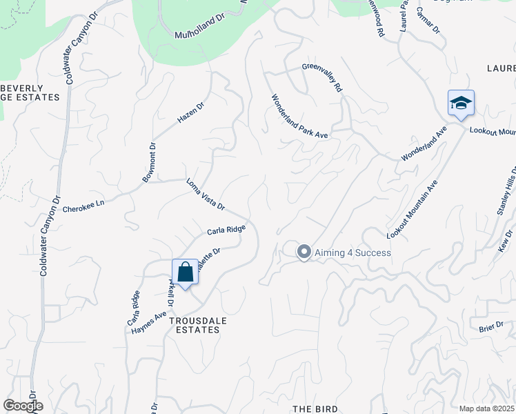 map of restaurants, bars, coffee shops, grocery stores, and more near 410 Walker Drive in Beverly Hills
