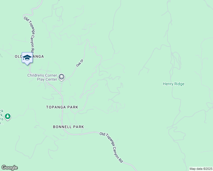 map of restaurants, bars, coffee shops, grocery stores, and more near 1738 Topanga Skyline Drive in Topanga