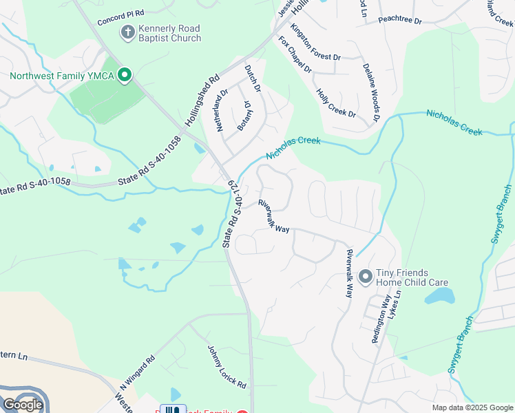 map of restaurants, bars, coffee shops, grocery stores, and more near 1411 Riverwalk Way in Irmo