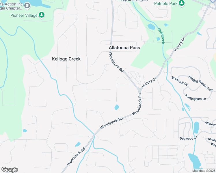 map of restaurants, bars, coffee shops, grocery stores, and more near 1836 Poinsetta Drive in Acworth