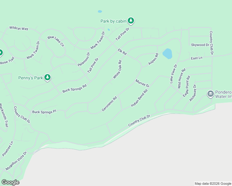 map of restaurants, bars, coffee shops, grocery stores, and more near 7456 Geronimo Road in Navajo County