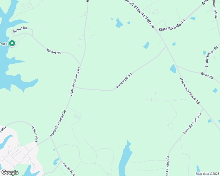 map of restaurants, bars, coffee shops, grocery stores, and more near 1-915 Granny Hill Road in Prosperity