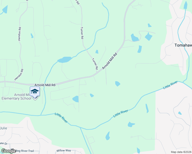 map of restaurants, bars, coffee shops, grocery stores, and more near 777 Arnold Mill Road in Woodstock