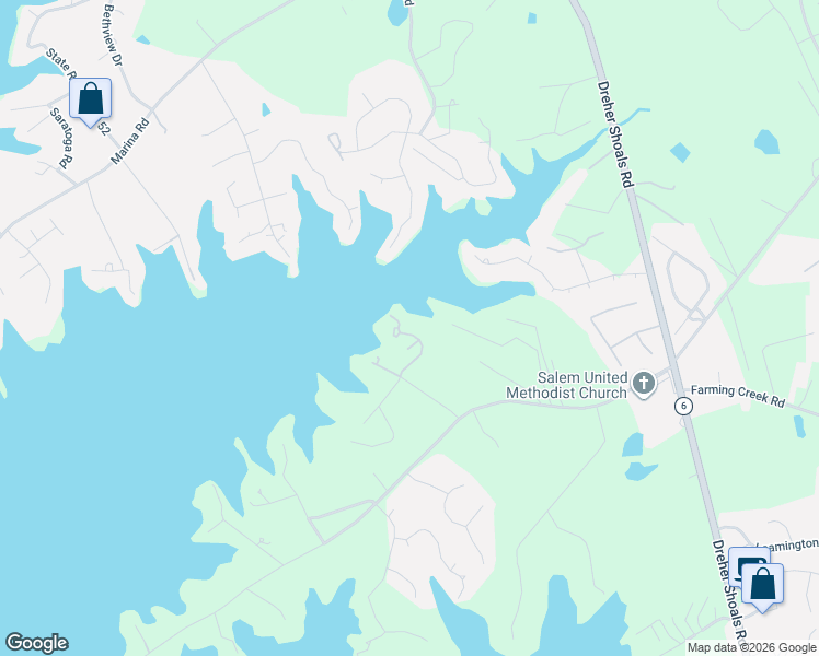 map of restaurants, bars, coffee shops, grocery stores, and more near 150 Laguna Vista Drive in Irmo