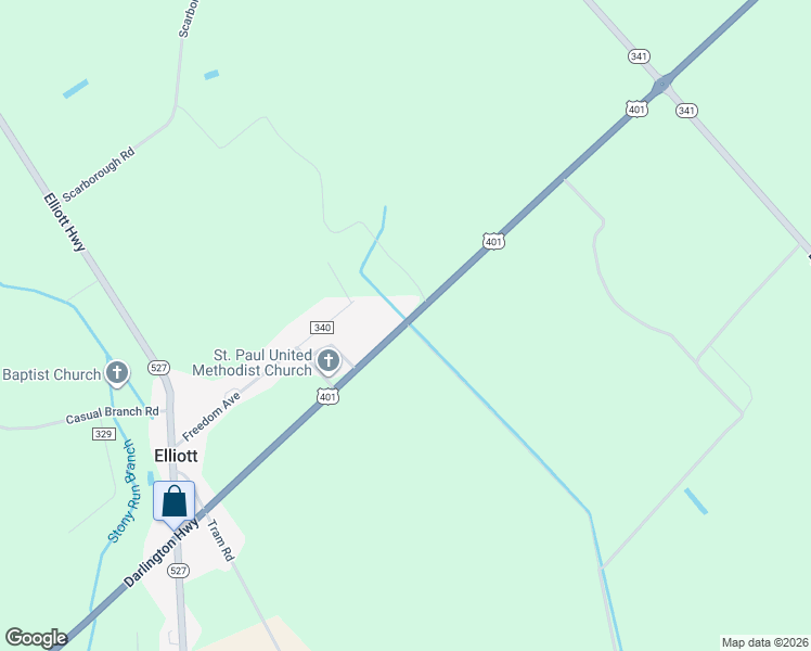 map of restaurants, bars, coffee shops, grocery stores, and more near 153 Darlington Highway in Lynchburg