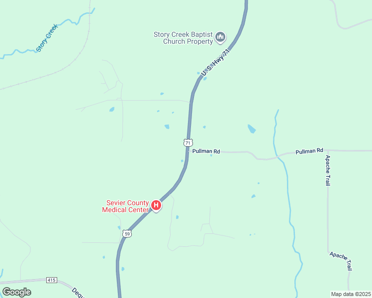 map of restaurants, bars, coffee shops, grocery stores, and more near 1035 U.S. 59 in De Queen