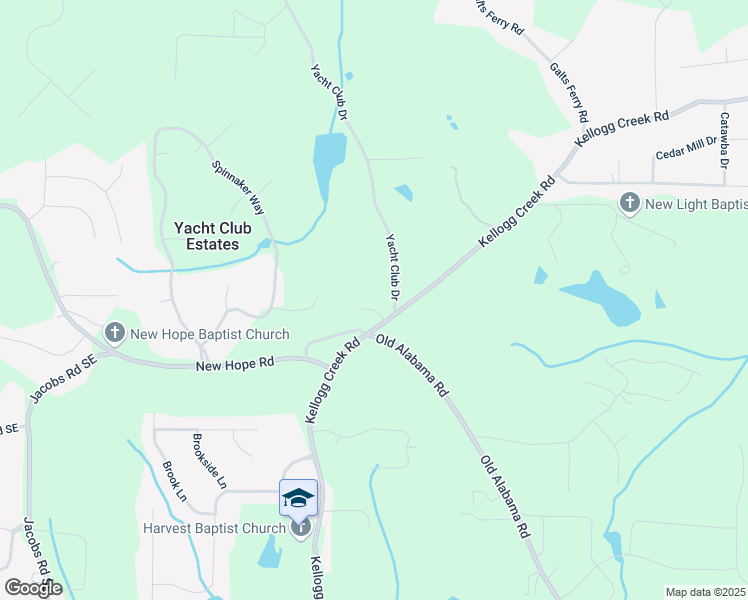 map of restaurants, bars, coffee shops, grocery stores, and more near 6400 Poplar Springs Court in Acworth