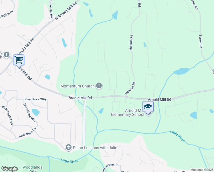 map of restaurants, bars, coffee shops, grocery stores, and more near 779 Keystone Drive in Woodstock
