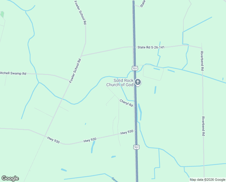 map of restaurants, bars, coffee shops, grocery stores, and more near 240 Cheryl Road in Loris