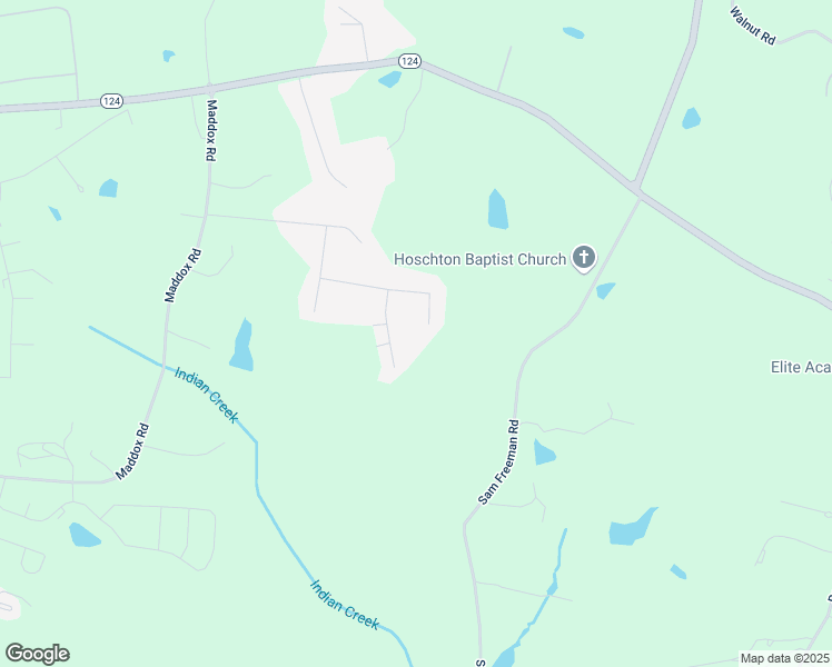 map of restaurants, bars, coffee shops, grocery stores, and more near 310 Rebecca Street in Hoschton