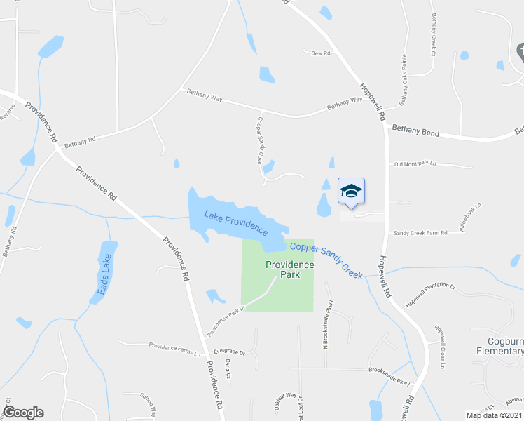 map of restaurants, bars, coffee shops, grocery stores, and more near 100 Cooper Sandy Pointe in Alpharetta