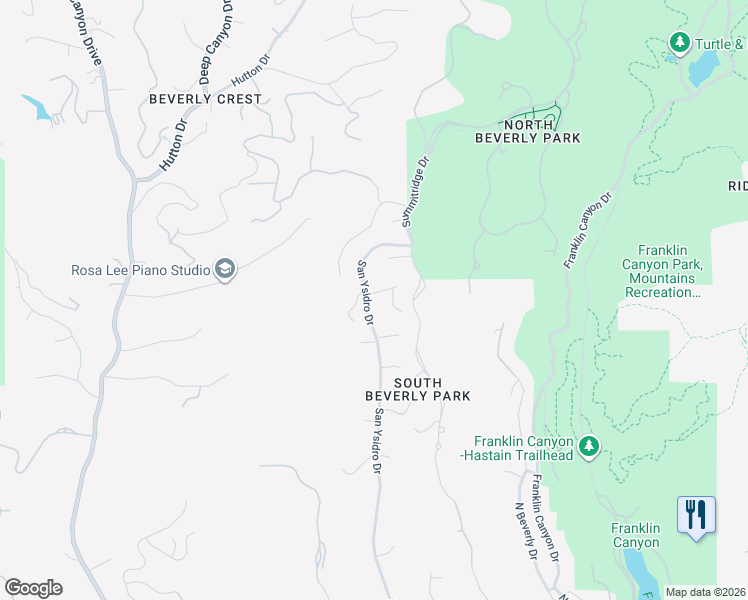 map of restaurants, bars, coffee shops, grocery stores, and more near 2226 San Ysidro Drive in Beverly Hills