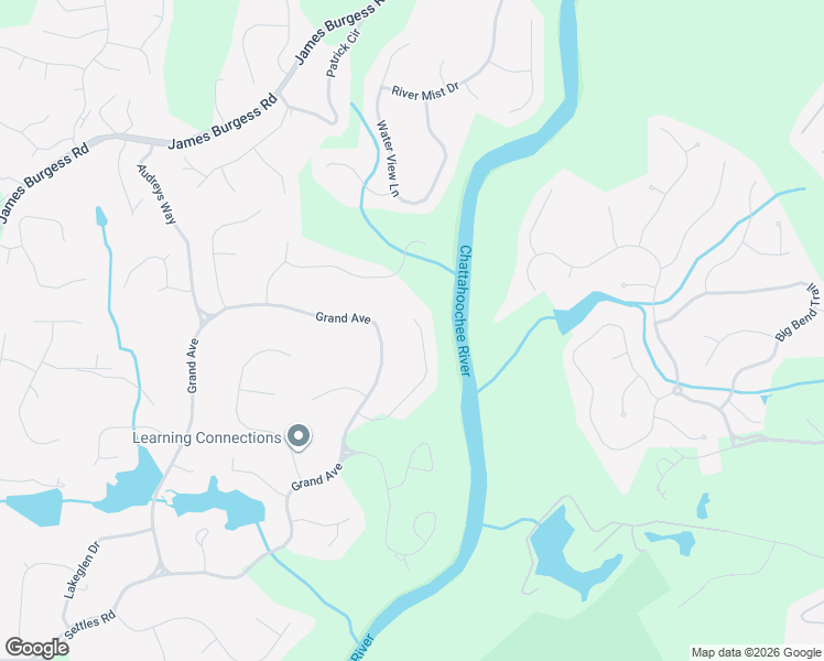map of restaurants, bars, coffee shops, grocery stores, and more near 131 Riverview Drive in Suwanee