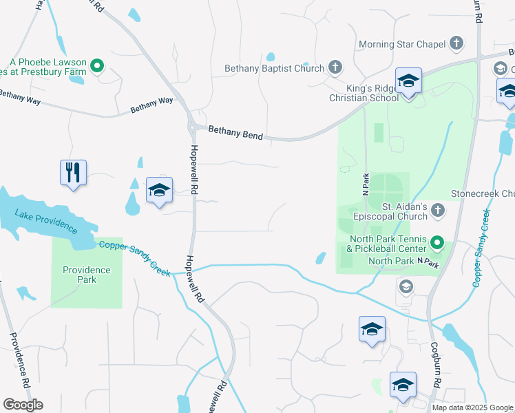 map of restaurants, bars, coffee shops, grocery stores, and more near 13510 Willowbank Lane in Alpharetta