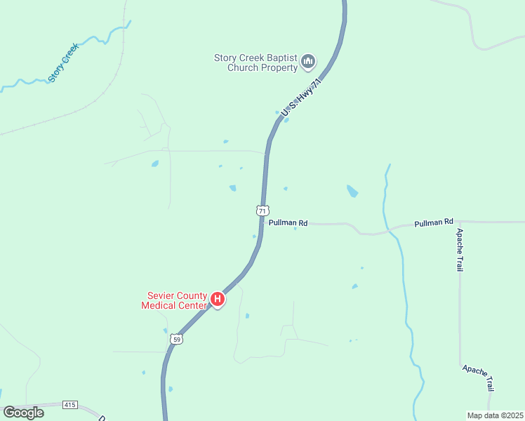 map of restaurants, bars, coffee shops, grocery stores, and more near 1035 U.S. 59 in De Queen
