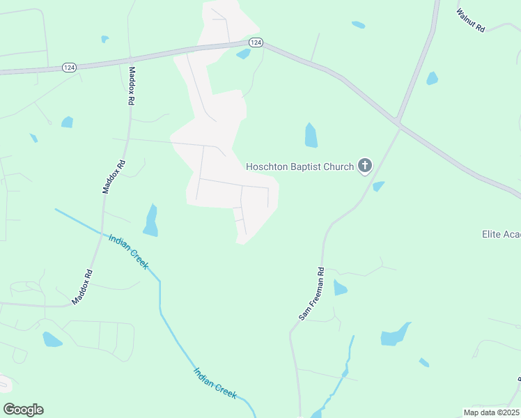 map of restaurants, bars, coffee shops, grocery stores, and more near 310 Rebecca Street in Hoschton