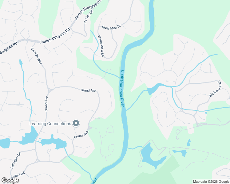 map of restaurants, bars, coffee shops, grocery stores, and more near 130 Riverview Drive in Suwanee