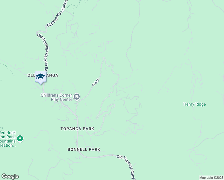 map of restaurants, bars, coffee shops, grocery stores, and more near 2026 Topanga Skyline Drive in Los Angeles County