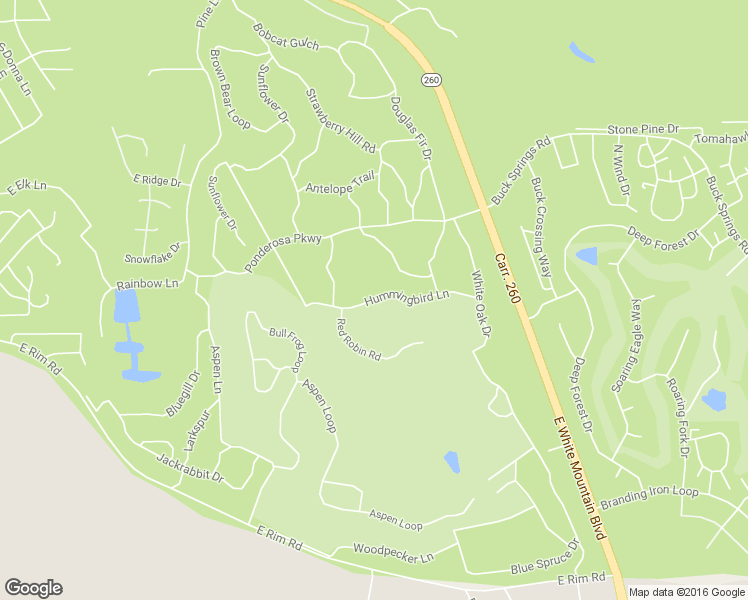 map of restaurants, bars, coffee shops, grocery stores, and more near 3321 Hummingbird Lane in Navajo County