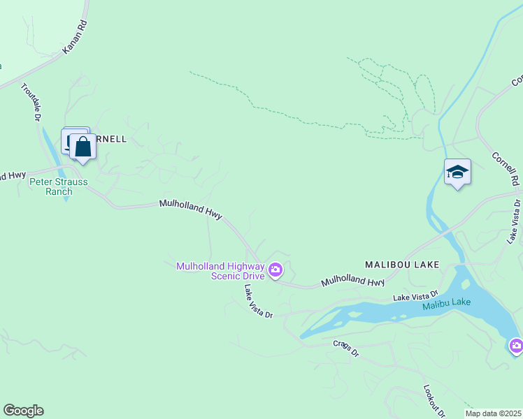 map of restaurants, bars, coffee shops, grocery stores, and more near 29575 Mulholland Highway in Agoura Hills