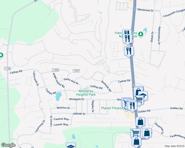 map of restaurants, bars, coffee shops, grocery stores, and more near 336 Bodega Bay Road in Wilmington
