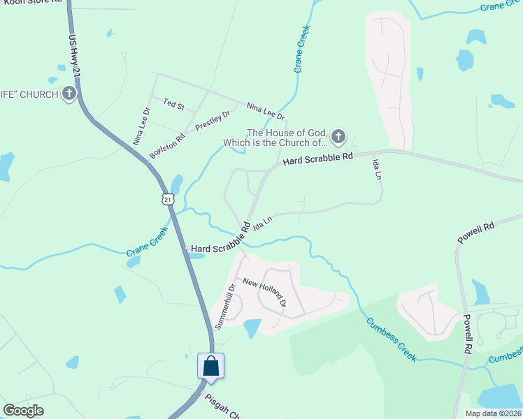 map of restaurants, bars, coffee shops, grocery stores, and more near 1416 HardScrabble Road in Columbia