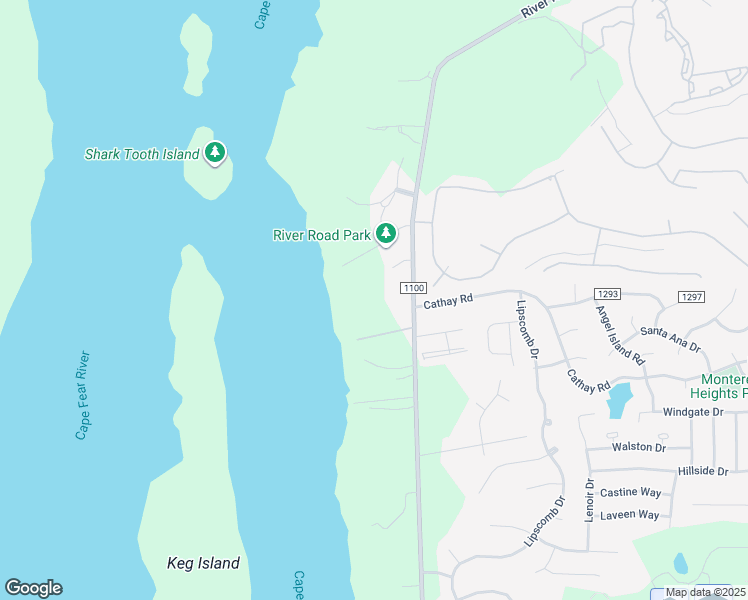 map of restaurants, bars, coffee shops, grocery stores, and more near 6604 River Road in Wilmington