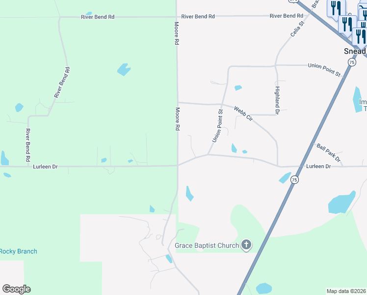 map of restaurants, bars, coffee shops, grocery stores, and more near 1000 Moore Road in Altoona